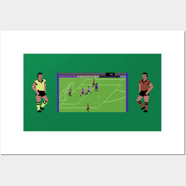 International Soccer Field Wall Art by Retro8Bit Fashion Store